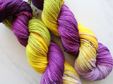 PURPLE IRIS Indie-Dyed Yarn on Squoosh DK - Purple Lamb