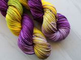 PURPLE IRIS Indie-Dyed Yarn on Squoosh DK - Purple Lamb