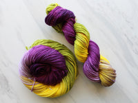 PURPLE IRIS Indie-Dyed Yarn on Squoosh DK - Purple Lamb