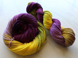 PURPLE IRIS Indie-Dyed Yarn on Squoosh DK - Purple Lamb