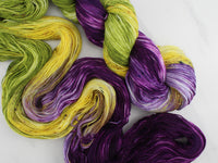 PURPLE IRIS Indie-Dyed Yarn on Sock Perfection - Purple Lamb