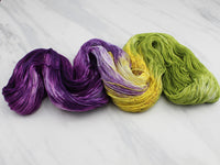 PURPLE IRIS Indie-Dyed Yarn on Sock Perfection - Purple Lamb