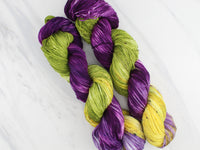 PURPLE IRIS Indie-Dyed Yarn on Sock Perfection - Purple Lamb