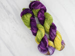 PURPLE IRIS Indie-Dyed Yarn on Sock Perfection - Purple Lamb