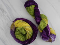 PURPLE IRIS Indie-Dyed Yarn on Sock Perfection - Purple Lamb