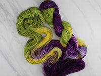 PURPLE IRIS Indie-Dyed Yarn on Sock Perfection - Purple Lamb
