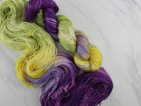 PURPLE IRIS Indie-Dyed Yarn on So Silky Sock - Purple Lamb