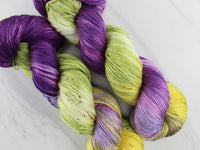 PURPLE IRIS Indie-Dyed Yarn on So Silky Sock - Purple Lamb