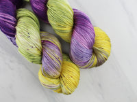 PURPLE IRIS Indie-Dyed Yarn on So Silky Sock - Purple Lamb