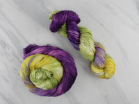 PURPLE IRIS Indie-Dyed Yarn on So Silky Sock - Purple Lamb