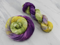PURPLE IRIS Indie-Dyed Yarn on So Silky Sock - Purple Lamb