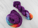 PURPLE PRISM on Indie-Dyed Yarn on Squoosh DK - Purple Lamb