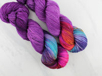PURPLE PRISM Indie-Dyed Yarn on Sock Perfection - Purple Lamb