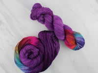 PURPLE PRISM Indie-Dyed Yarn on Sock Perfection - Purple Lamb