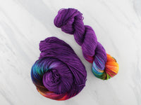 PURPLE PRISM Indie-Dyed Yarn on Super Sport