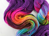 PURPLE PRISM Indie-Dyed Yarn on Super Sport