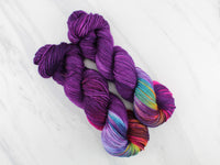PURPLE PRISM Hand-Dyed Yarn on Wonderful Worsted - Purple Lamb