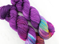 PURPLE PRISM Hand-Dyed Yarn on Wonderful Worsted - Purple Lamb