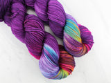 PURPLE PRISM Hand-Dyed Yarn on Wonderful Worsted - Purple Lamb