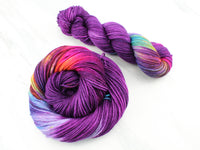 PURPLE PRISM Hand-Dyed Yarn on Wonderful Worsted - Purple Lamb