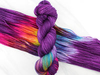 PURPLE PRISM Hand-Dyed Yarn on Wonderful Worsted - Purple Lamb