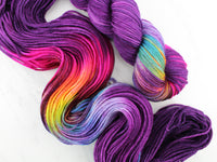 PURPLE PRISM Hand-Dyed Yarn on Wonderful Worsted - Purple Lamb