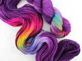 PURPLE PRISM Hand-Dyed Yarn on Wonderful Worsted - Purple Lamb