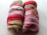 ROSE GARDEN Spinning Fiber Batts - Purple Lamb