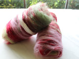 ROSE GARDEN Spinning Fiber Batts - Purple Lamb
