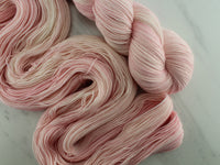 ROSE GELATO Indie-Dyed Yarn on Feather Sock