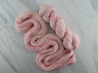 ROSE GELATO Indie-Dyed Yarn on Feather Sock