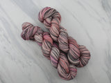 ROSY-FINGERED DAWN Hand-Dyed Yarn on Stained Glass Sock - Purple Lamb