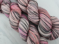 ROSY-FINGERED DAWN Hand-Dyed Yarn on Stained Glass Sock - Purple Lamb