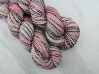 ROSY-FINGERED DAWN Hand-Dyed Yarn on Stained Glass Sock - Purple Lamb