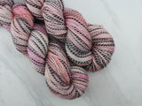 ROSY-FINGERED DAWN Hand-Dyed Yarn on Stained Glass Sock - Purple Lamb