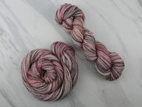 ROSY-FINGERED DAWN Hand-Dyed Yarn on Stained Glass Sock - Purple Lamb