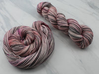 ROSY-FINGERED DAWN Hand-Dyed Yarn on Stained Glass Sock - Purple Lamb