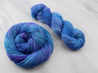 SAPPHIRE DREAMS on Buttery Soft DK - Purple Lamb