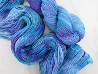SAPPHIRE DREAMS Indie-Dyed Yarn on Feather Sock - Purple Lamb