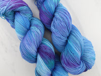 SAPPHIRE DREAMS Indie-Dyed Yarn on Feather Sock - Purple Lamb