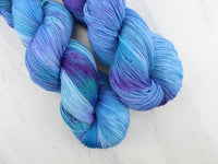 SAPPHIRE DREAMS Indie-Dyed Yarn on Feather Sock - Purple Lamb