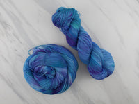 SAPPHIRE DREAMS Indie-Dyed Yarn on Feather Sock - Purple Lamb