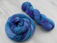 SAPPHIRE DREAMS Indie-Dyed Yarn on Feather Sock - Purple Lamb