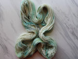 SEASHELL Hand-Dyed Yarn on Sparkly Merino Sock - Purple Lamb