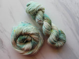 SEASHELL Hand-Dyed Yarn on Sparkly Merino Sock - Purple Lamb