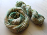 SEASHELL Hand-Dyed Yarn on Sparkly Merino Sock - Purple Lamb