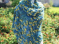 VAN GOGH'S STARRY NIGHT - Assigned Pooling Colorway on Feather Sock