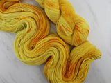 SUNFLOWER Indie-Dyed Yarn on Feather Sock in Solidarity with Ukraine - Purple Lamb