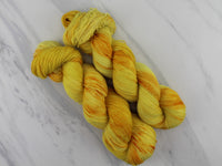 SUNFLOWER Indie-Dyed Yarn on Feather Sock in Solidarity with Ukraine - Purple Lamb