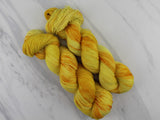 SUNFLOWER Indie-Dyed Yarn on Feather Sock in Solidarity with Ukraine - Purple Lamb